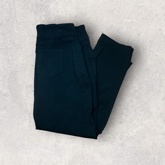 Ruby Rd Pants Womens 18 Black Pull On Slim Ankle Stretch Comfort Nylon Spandex - Picture 1 of 5